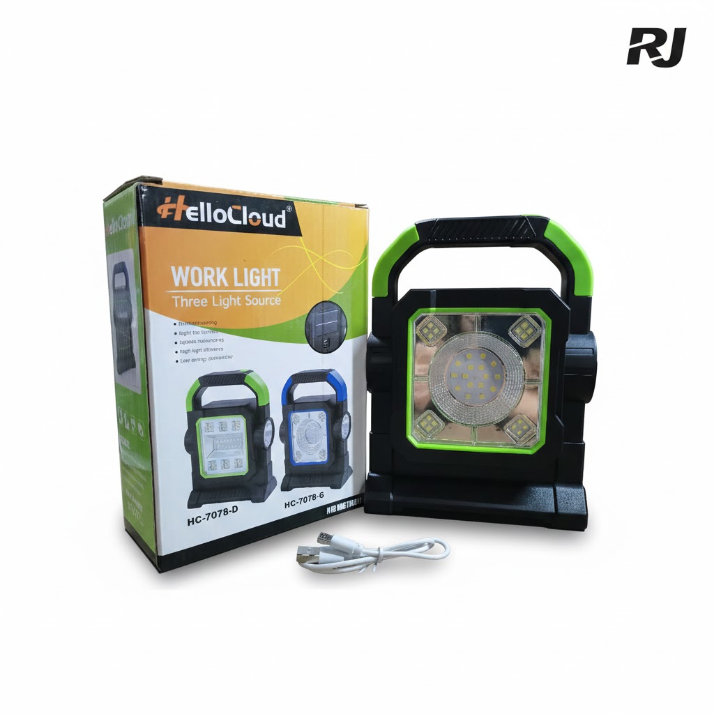 Foco y lampara recargable usb