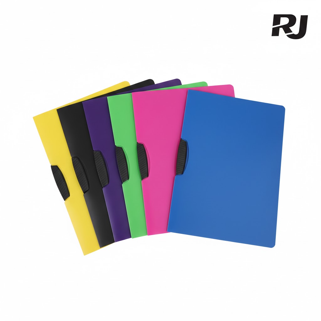 Folder plástico c/prensa