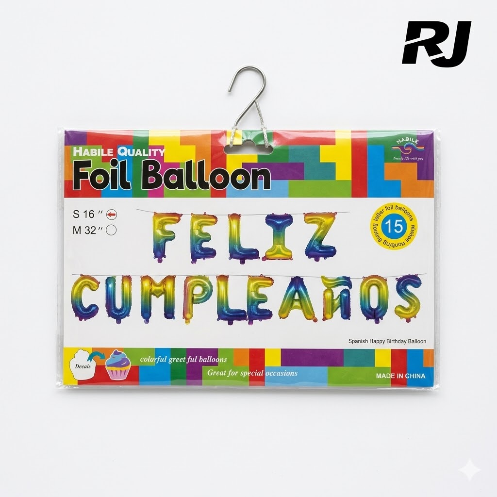 Inflable c/letra FELIZ CUMPLEANOS
