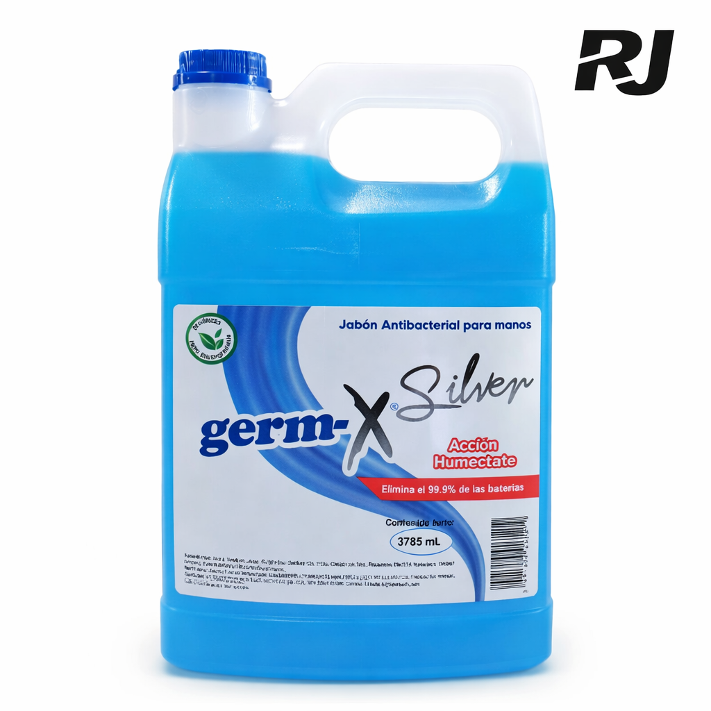 Jabon liquido p/manos germ-x silver gln
