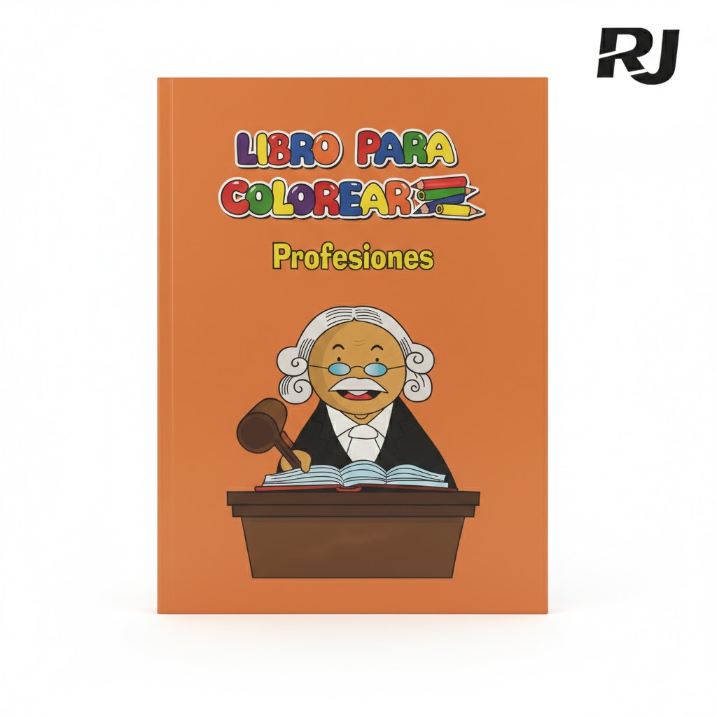 Libro p/pintar y conocer nombre de profesional