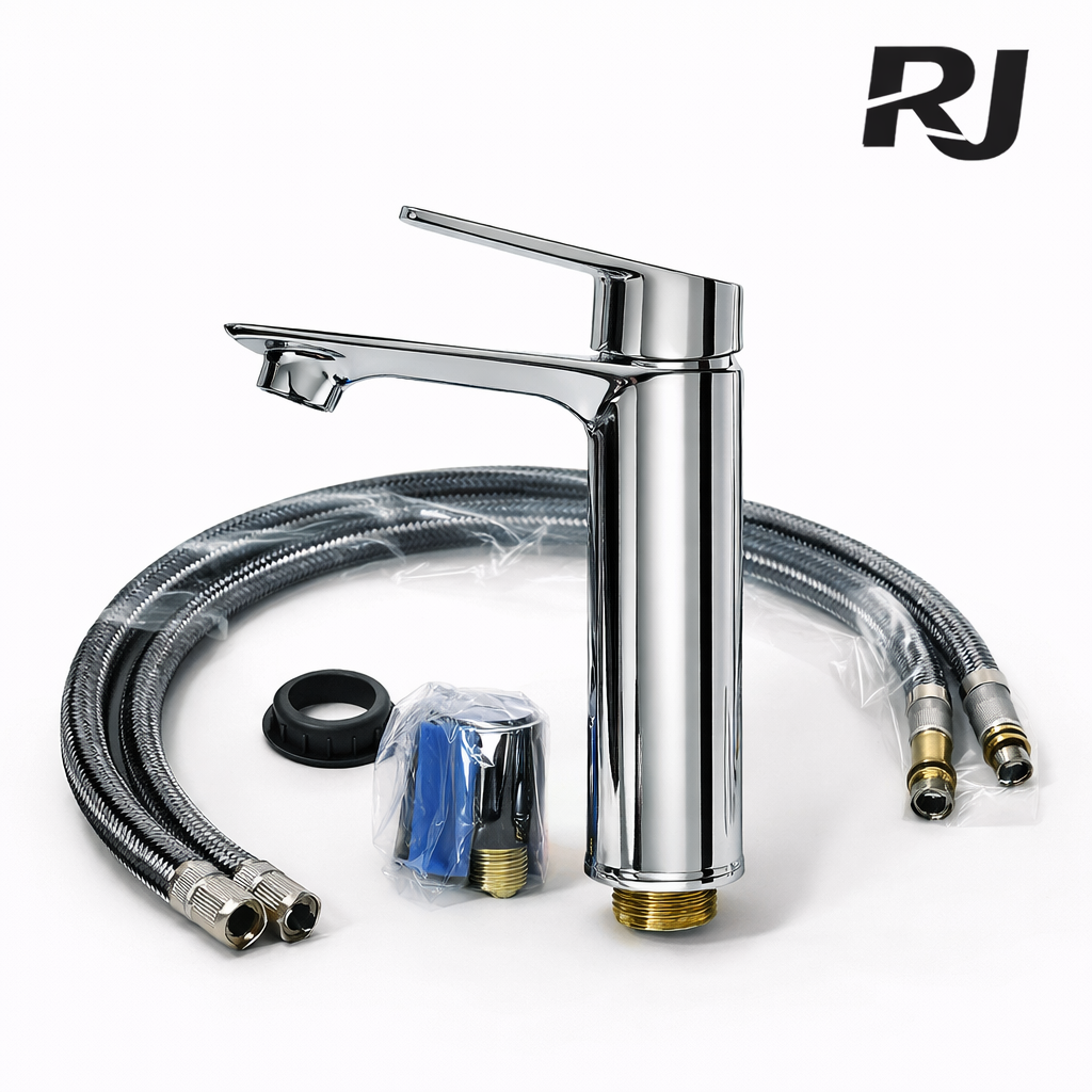 Llave de chorro p/agua caliente y fría est 7 c/2conector de manguera