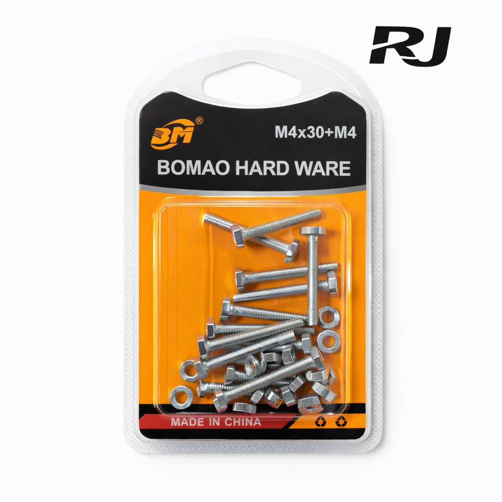 M4x30+M4 paquete tornillo c/tuerca