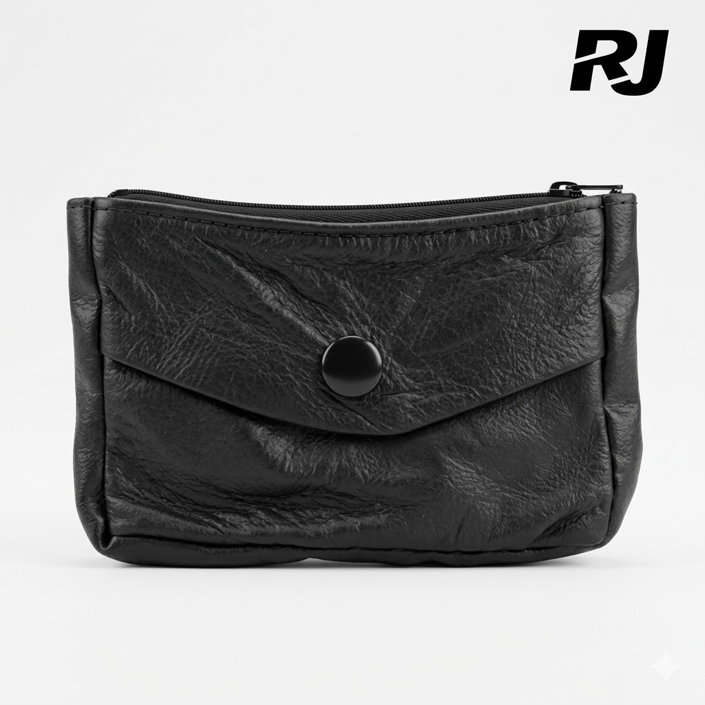Monedero p/hombre rectangular c/ziper y boton