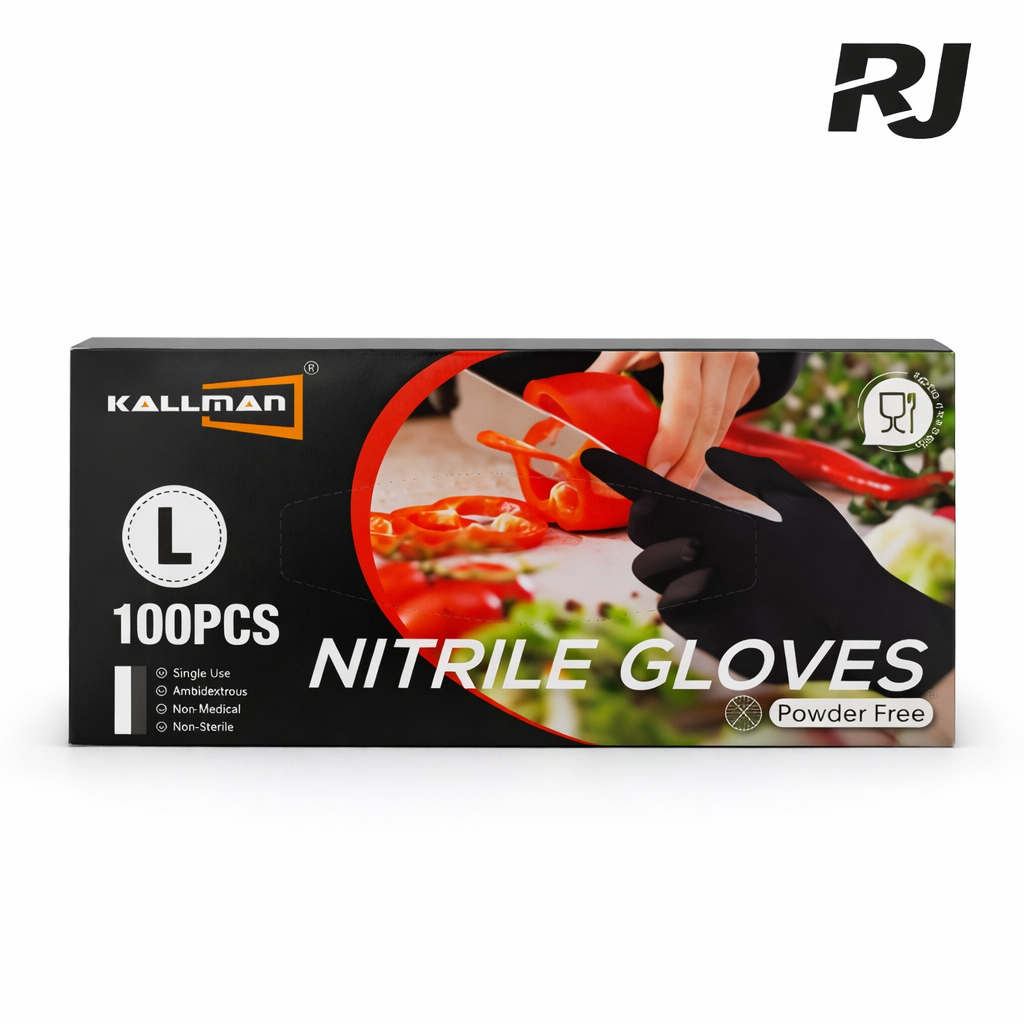 Nitrilo guante en caja negro 50pares