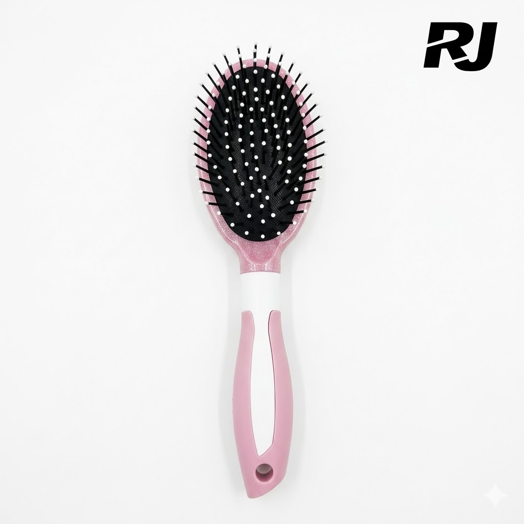 OPP cepillo p/pelo c/masaje ovalado color