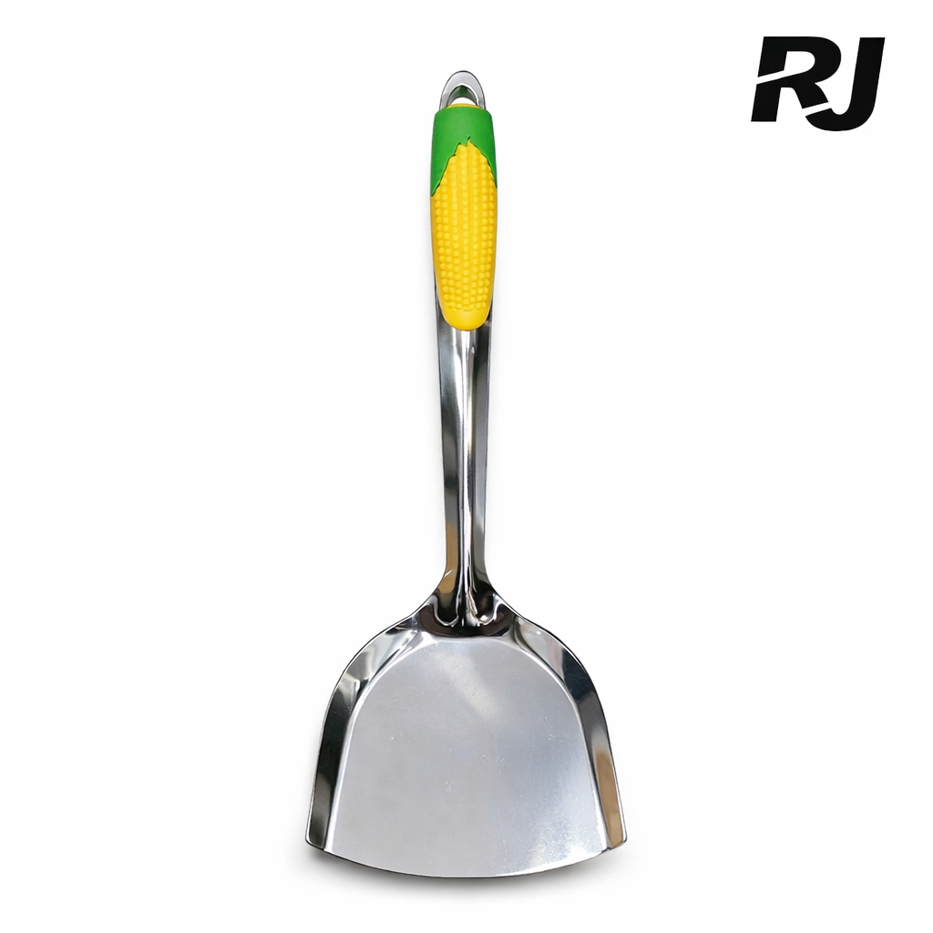 Pala p/cocina metal gruesa mango est maiz