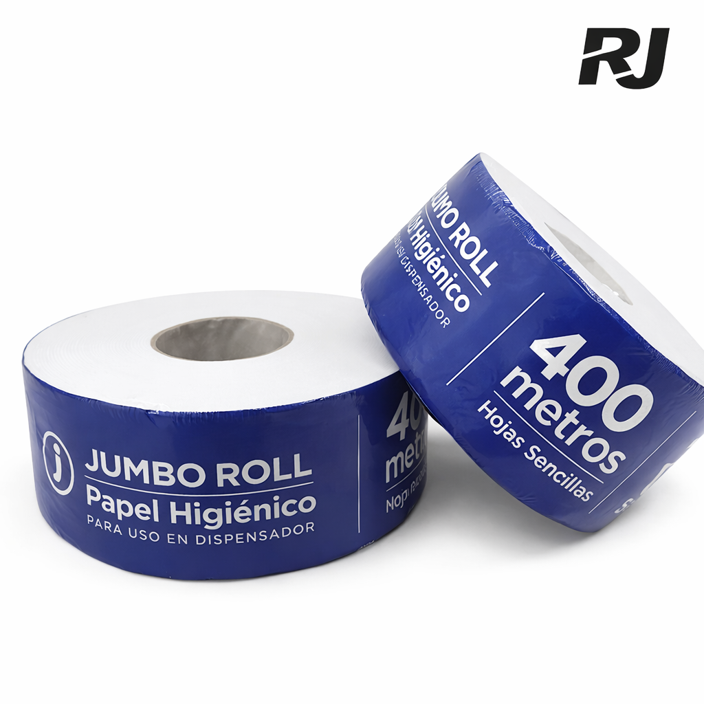 Papel higienico jumbo ecos 400mts x 1 rollo