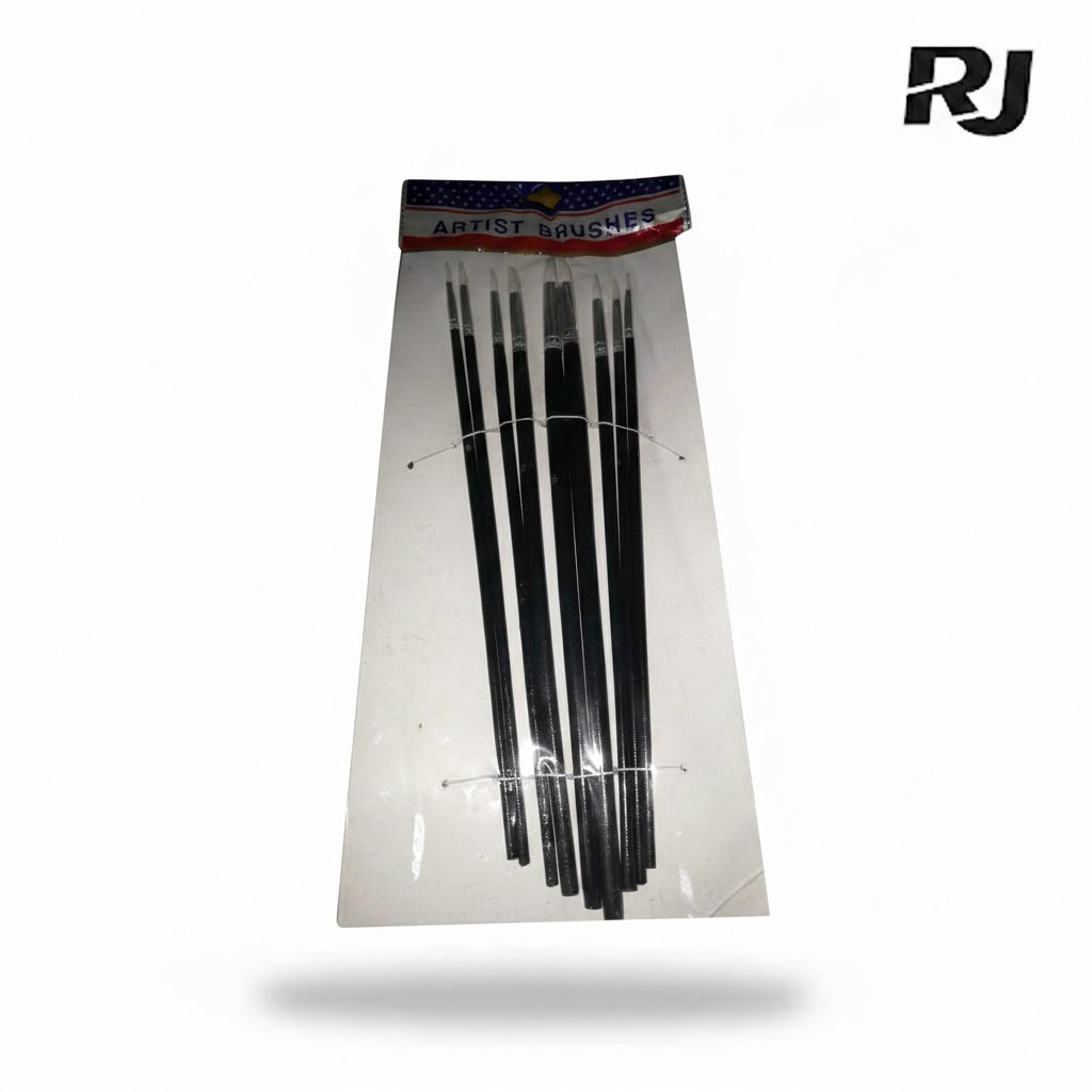 Pincel palo natural 9 pcs
