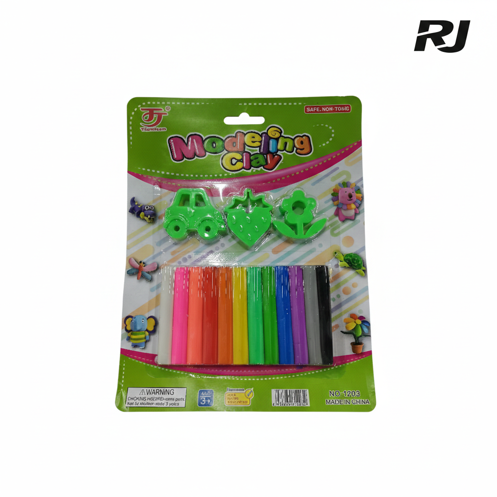 Plasticina c/molde carro en carton 12