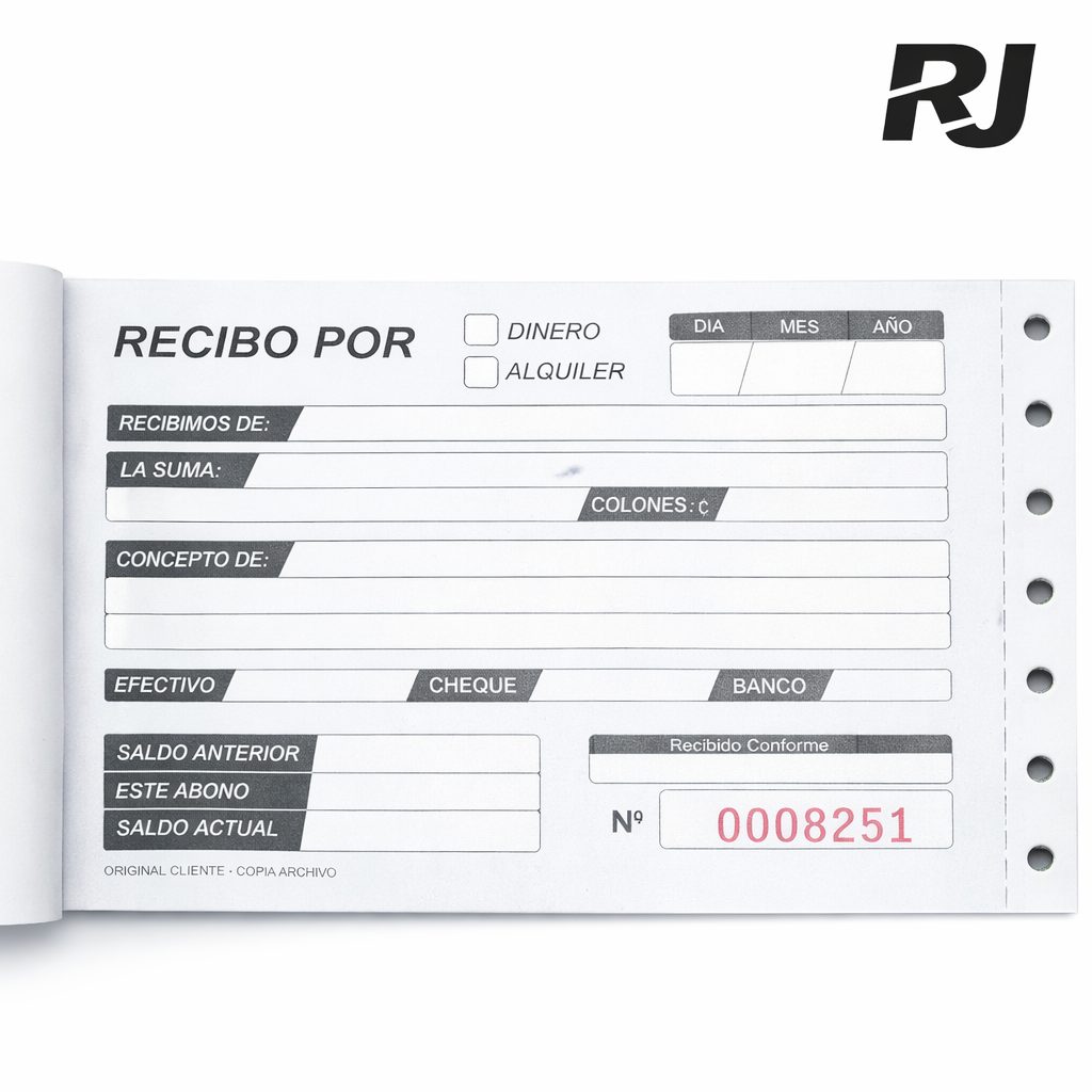 Recibo pequeño
