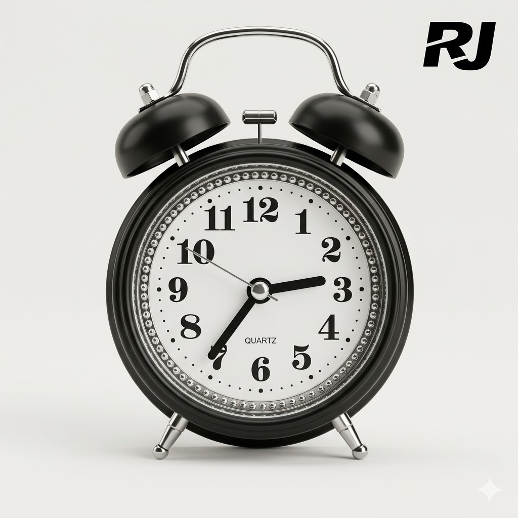 Reloj de mesa c/timbre metal