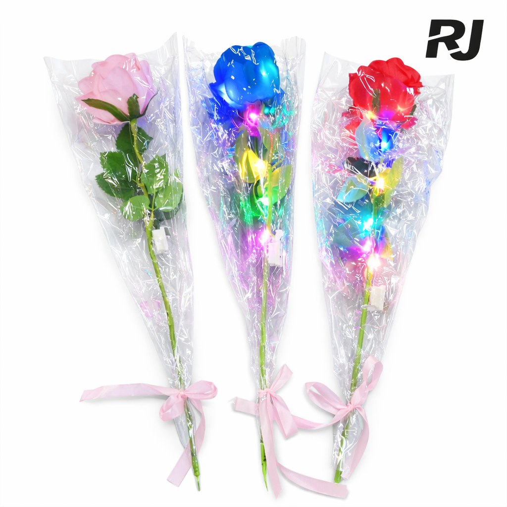 Rosa c/luz en bolsa
