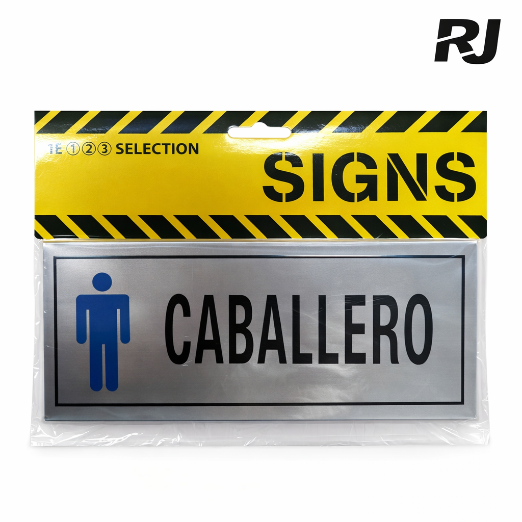 Rotulo p/bano de hombre