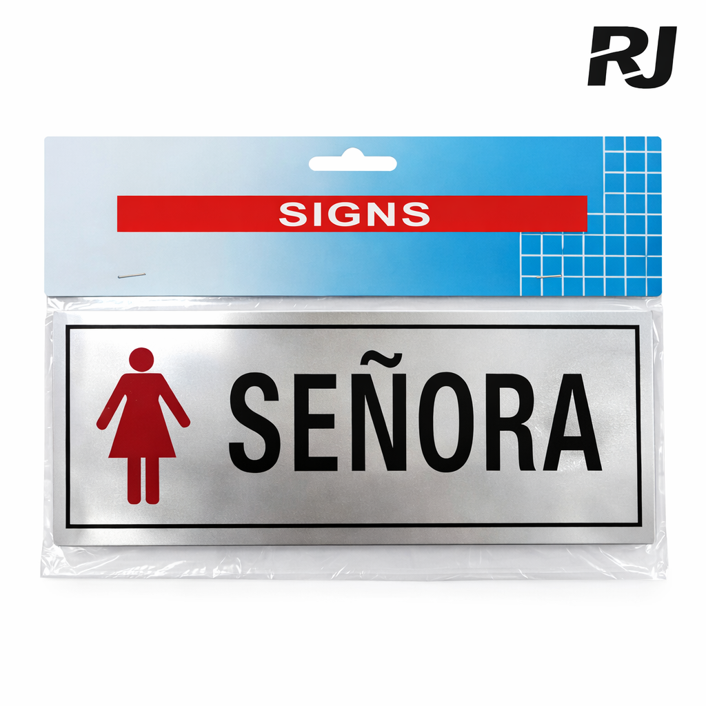 Rotulo p/bano de mujer