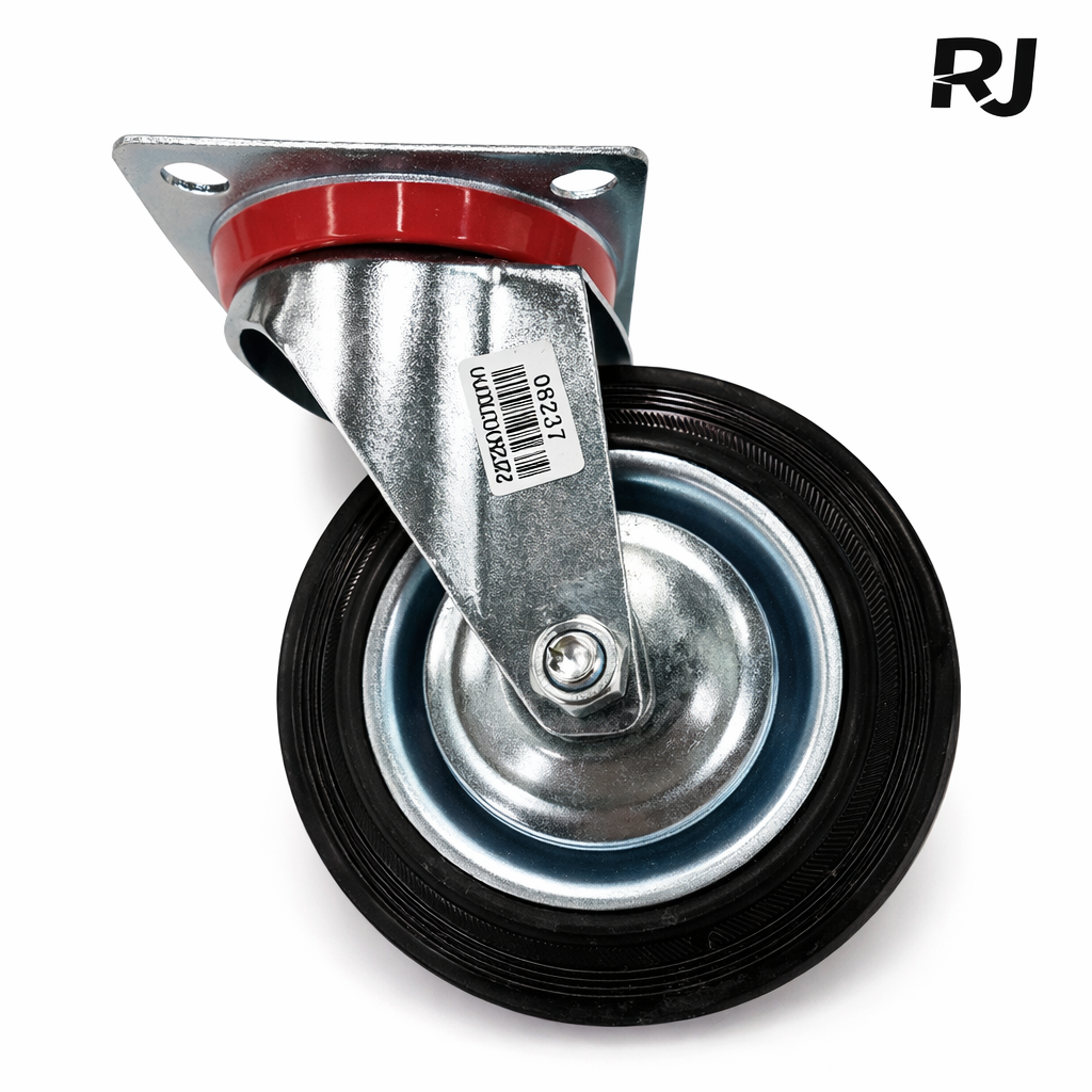 Rueda universal negra 6pulg