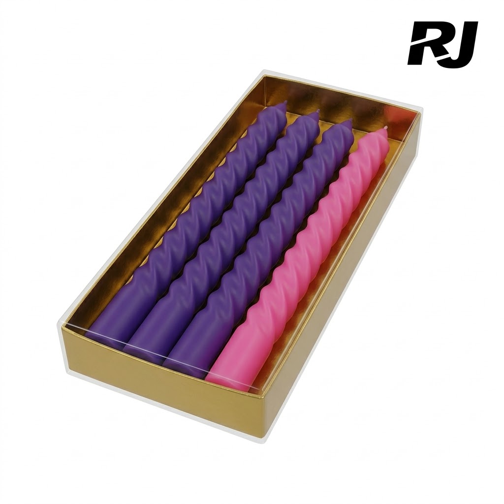 Set de candela c/3morada 1rosada
