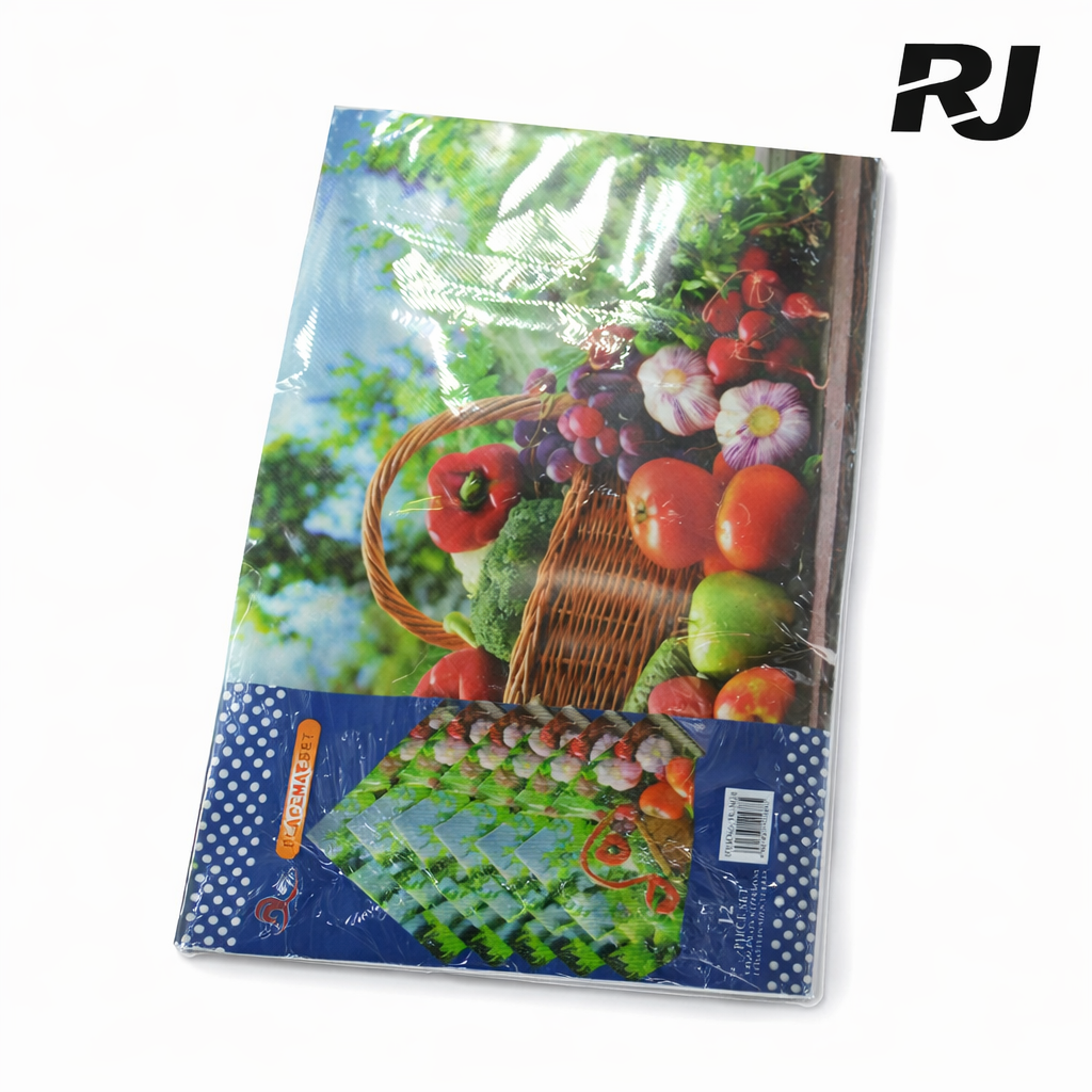 Set de individual fruta plst