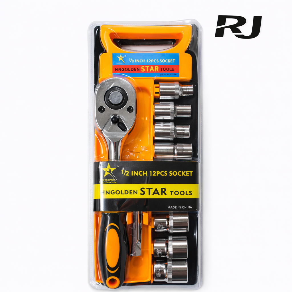 Set de llave de trinquete c/cubos  RC-12pcs 1/2