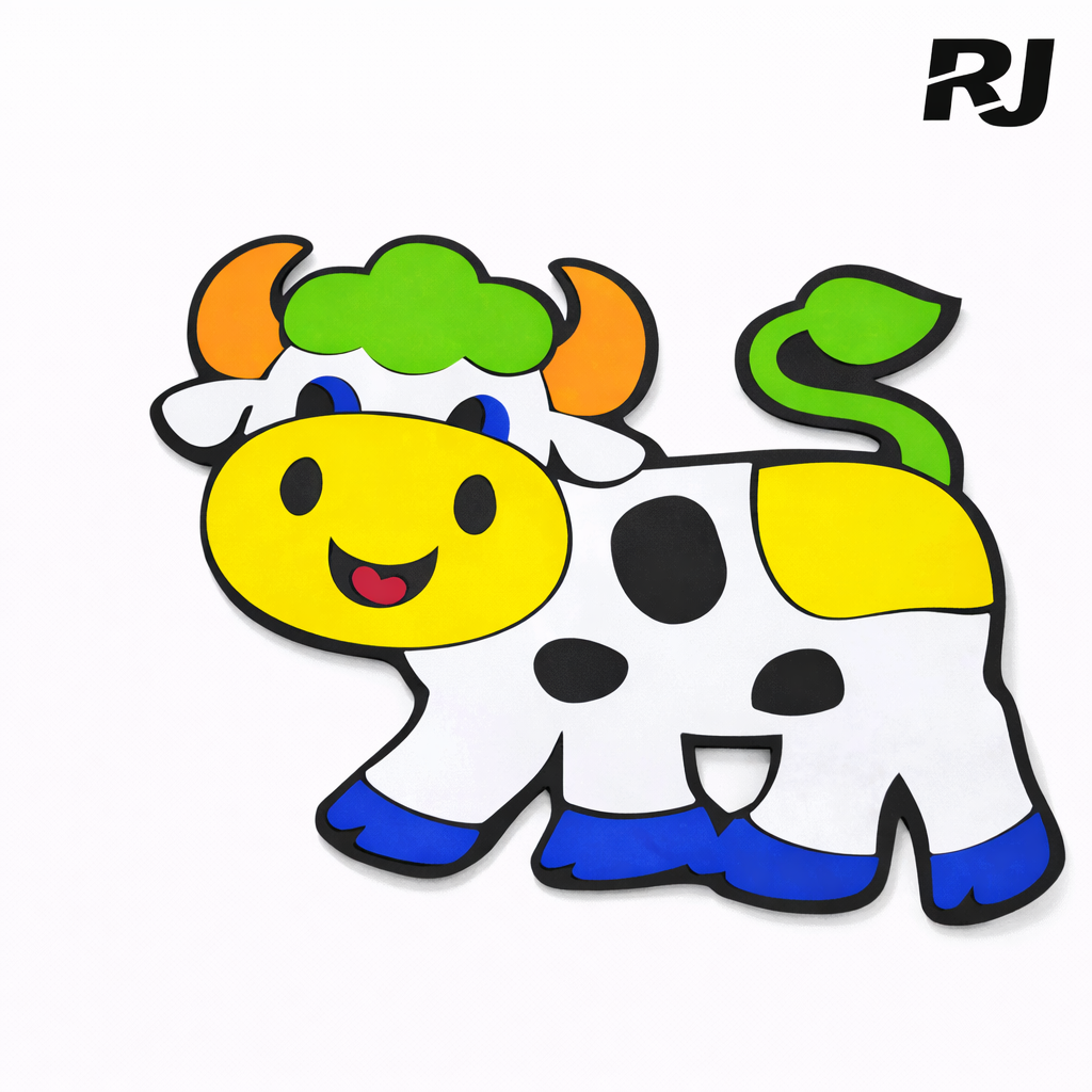 Sticker animal y fabula de fon