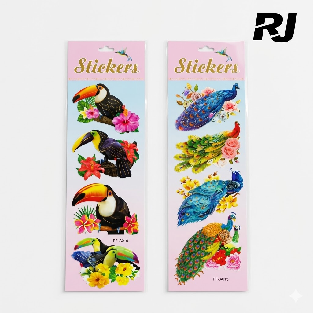 Sticker de pajaro 4pcs