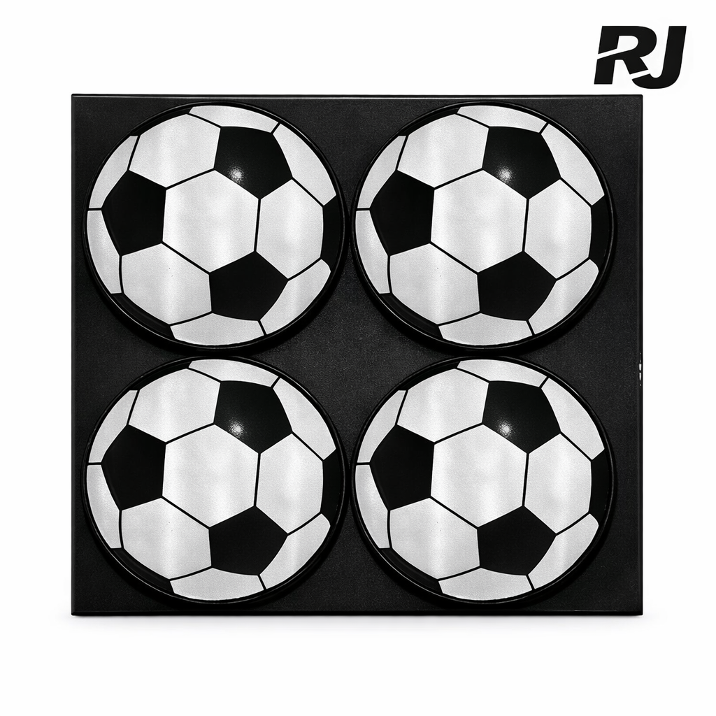 Sticker reflector cara,mano,bola futbol