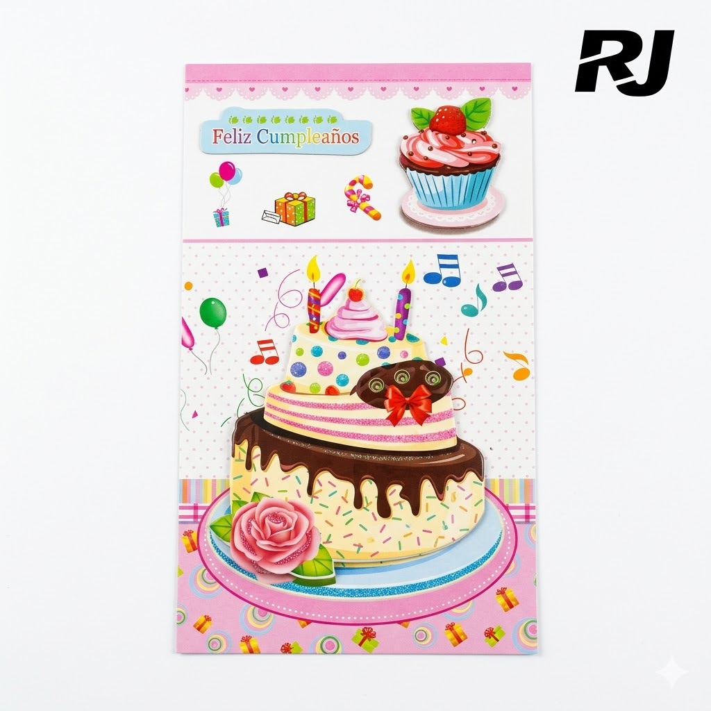Tarjeta de invitacion p/cumpleaños