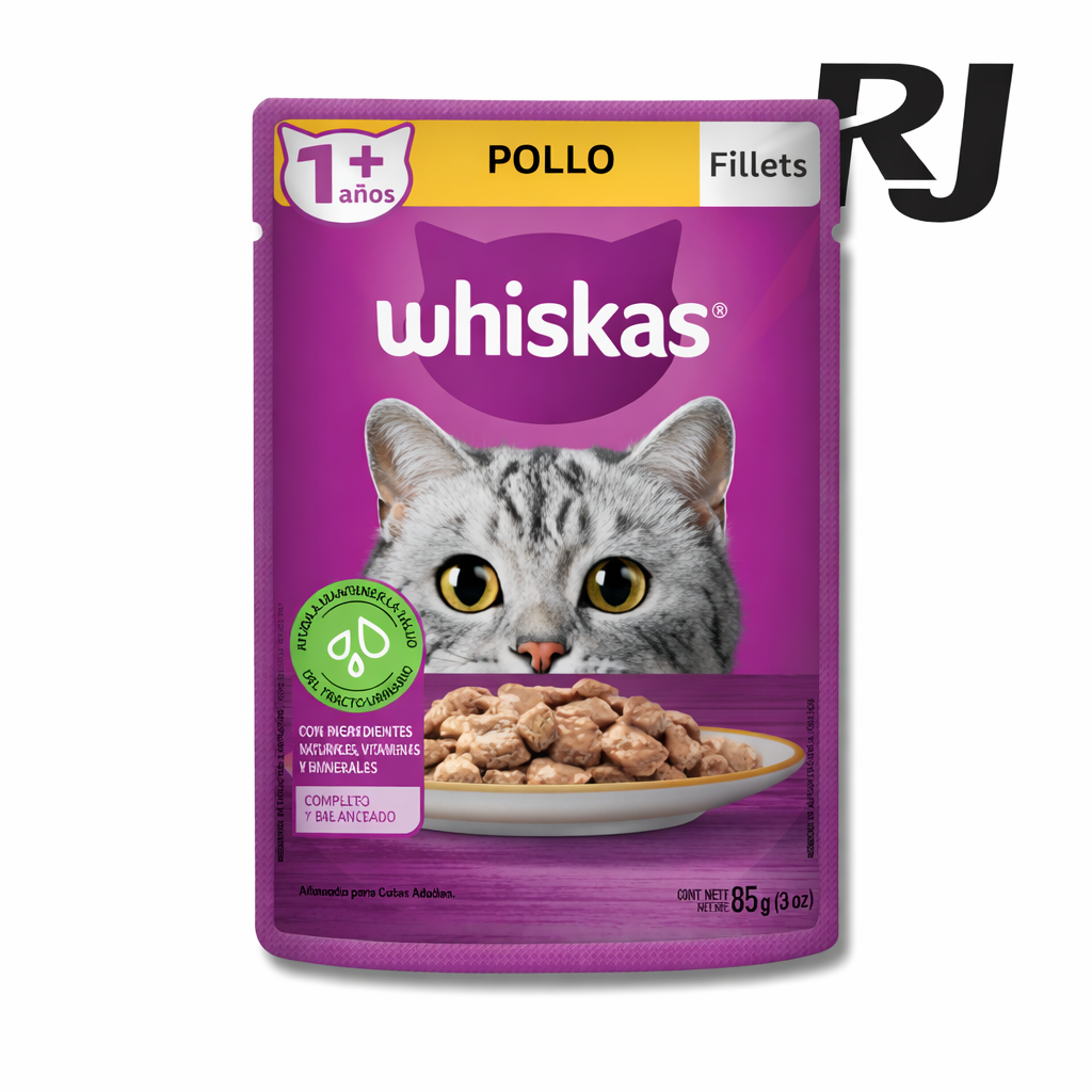 Whiskas Adulto Pollo en Filetes 85g
