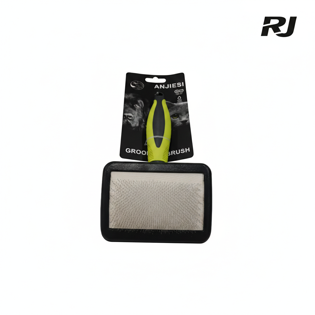 cepillo p/perro rectangular mango