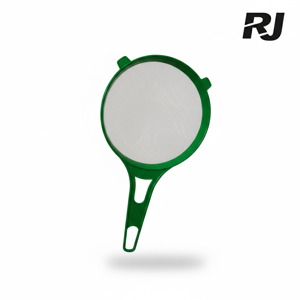 colador plastico verde