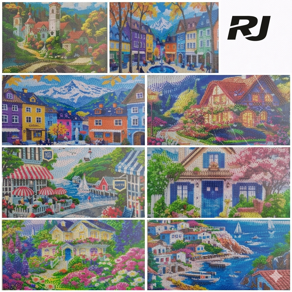 cuadro pega c/diamantes cumpleto