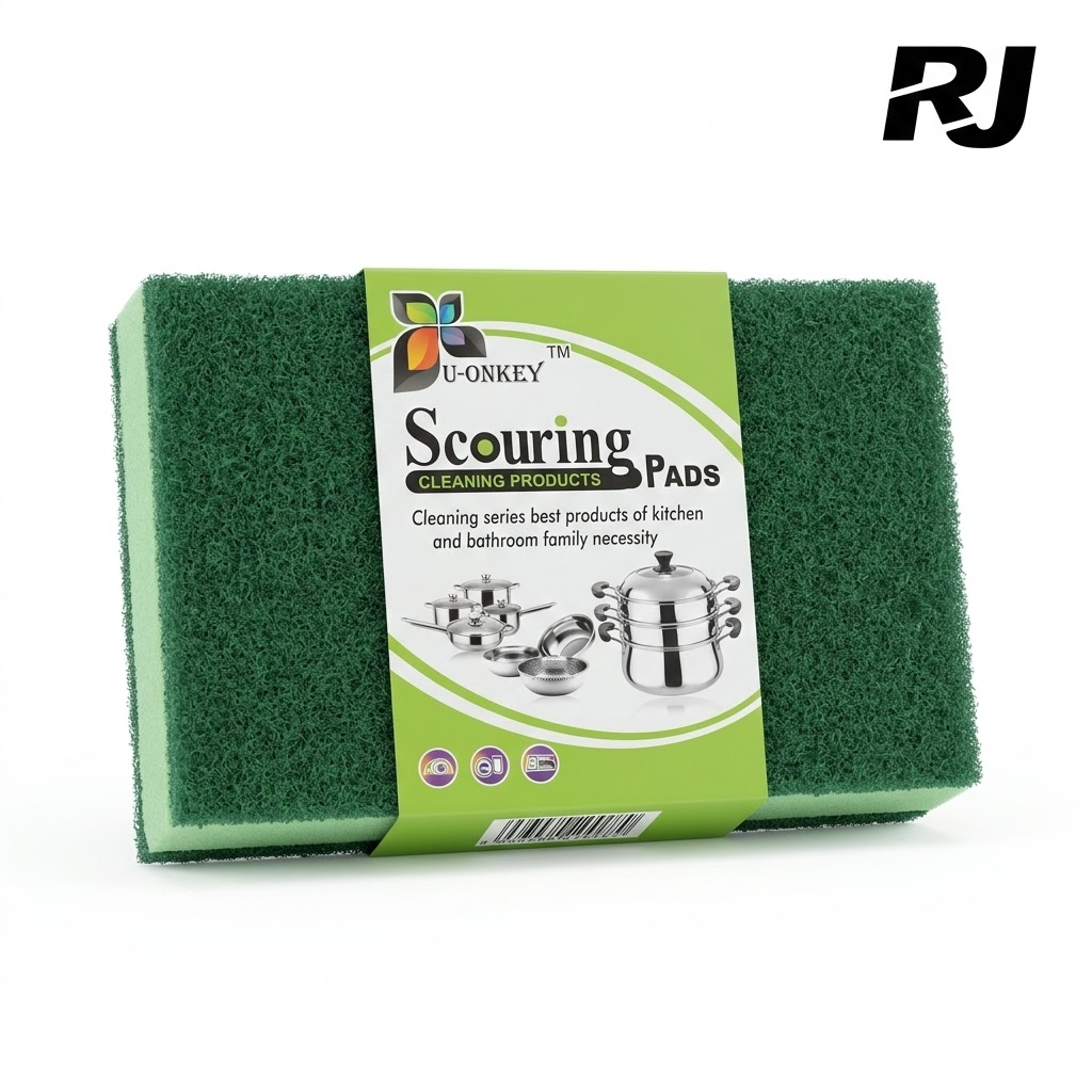 fibra verde p/lavar plato 5pcs