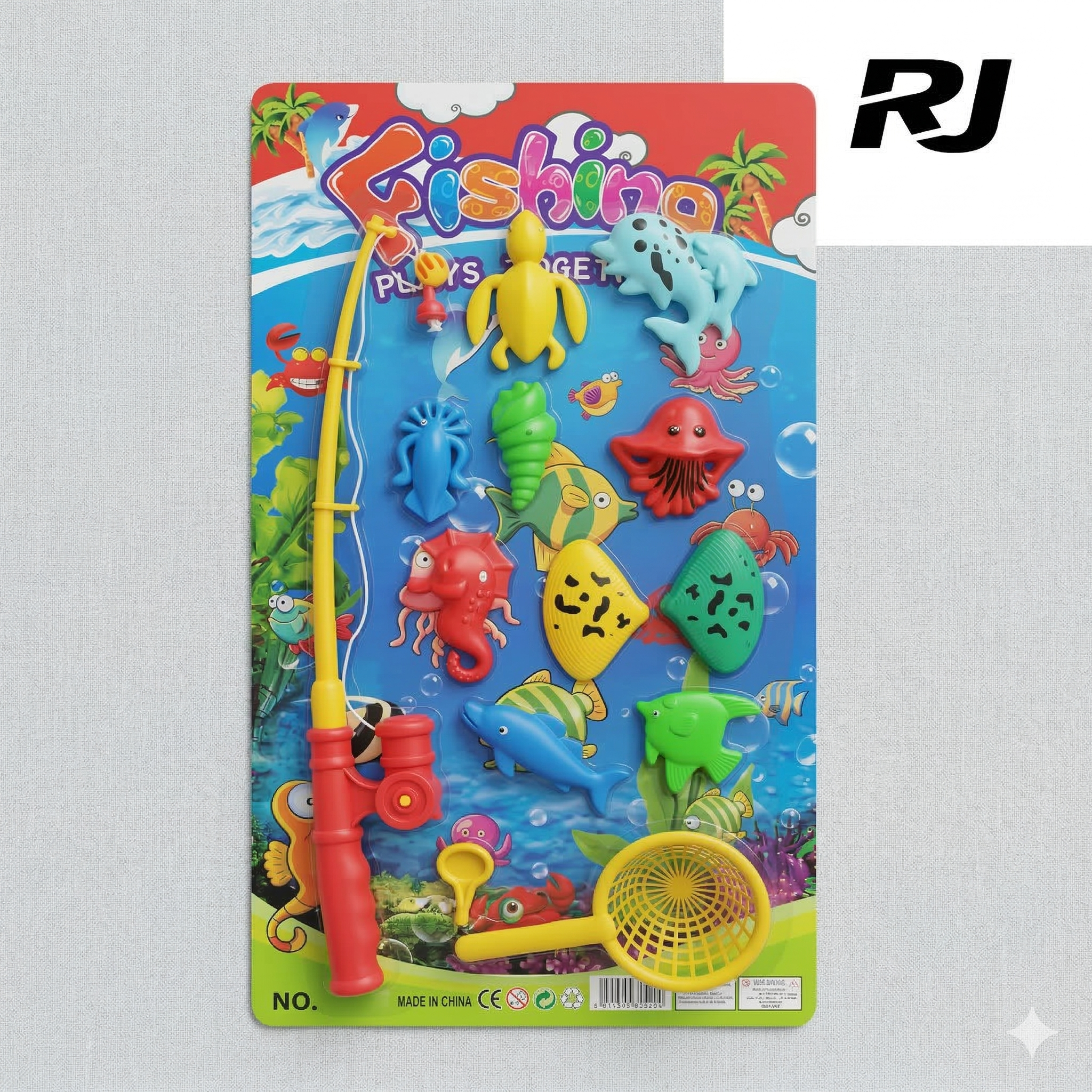 juego de pescar c/8 pez