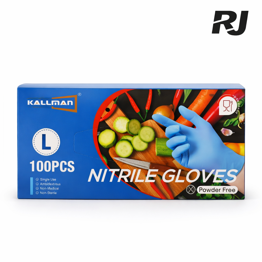 nitrilo guante en caja azul 50pares