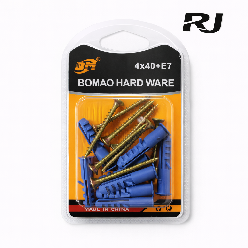 paquete tornillo c/expander 4x40+E7
