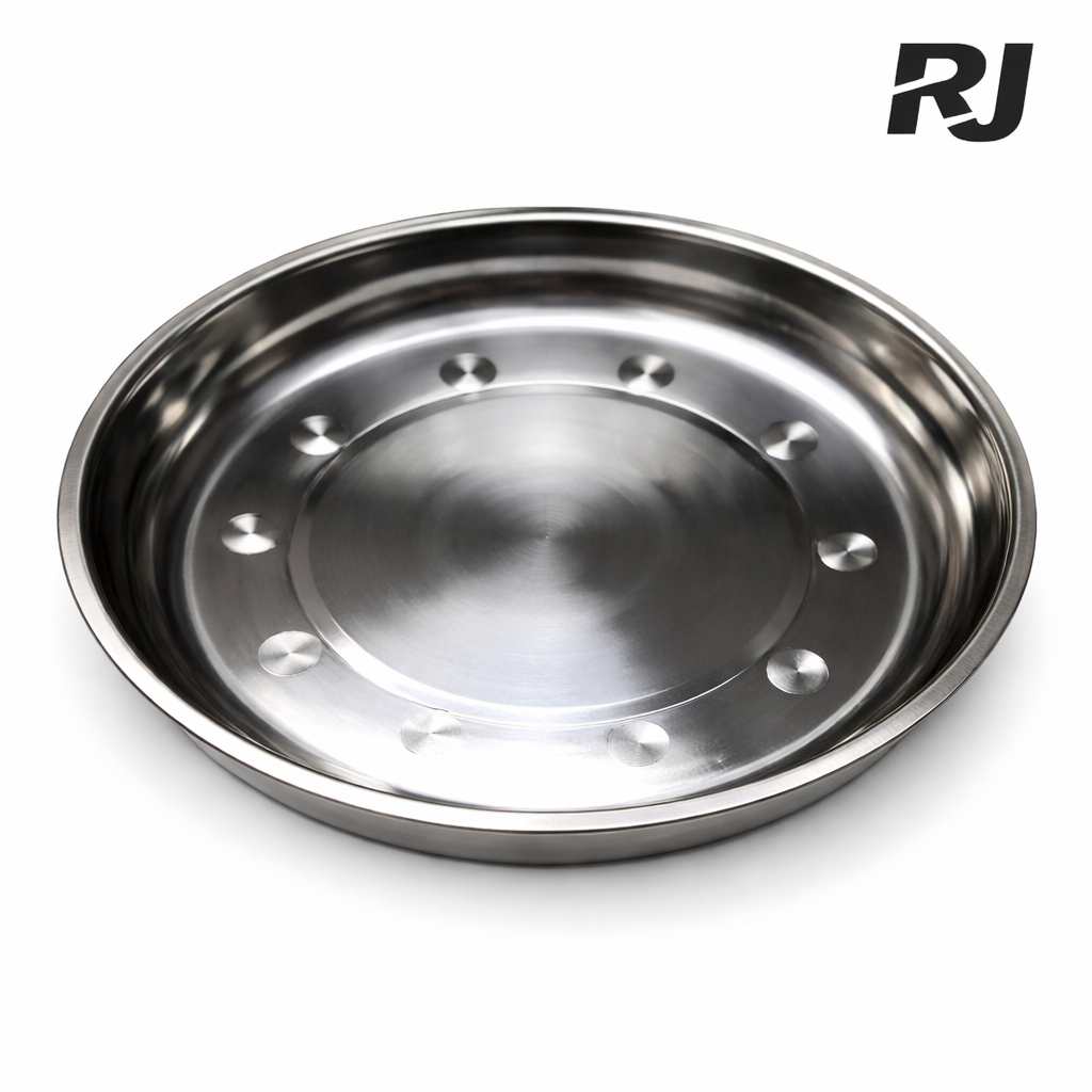 plato de acero 22cm