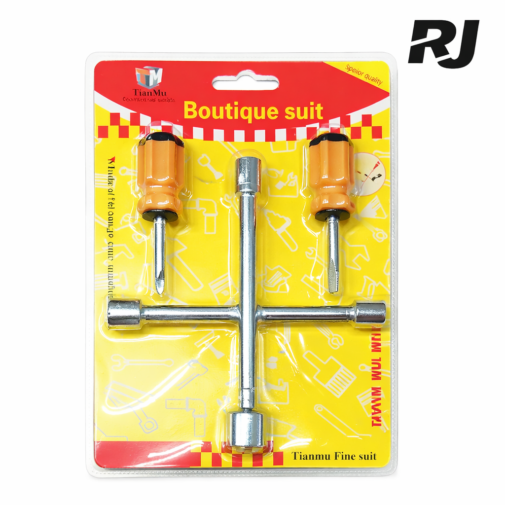 set c/llave de cubo est cruz +2desto
