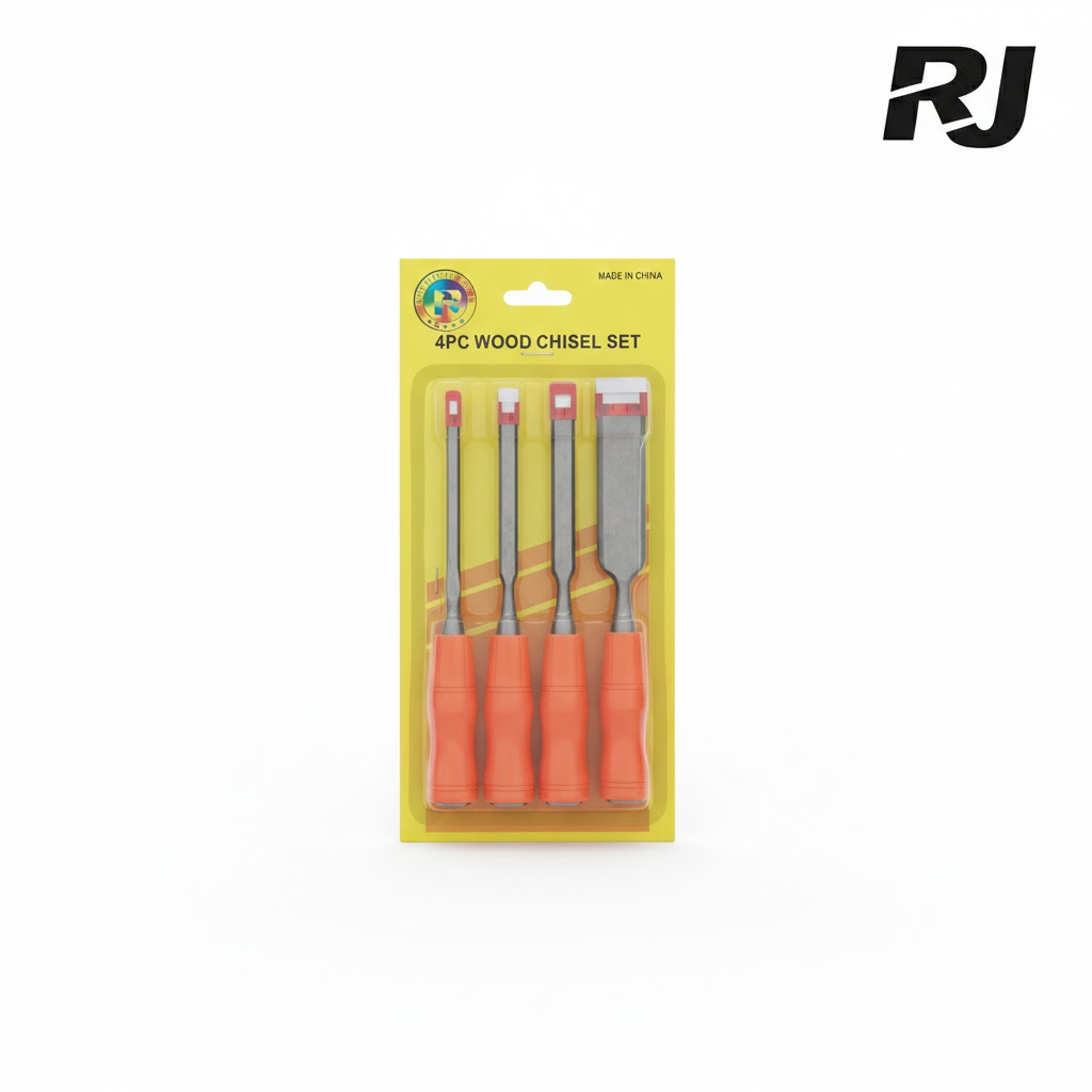 set de cincel p/madera 4pcs