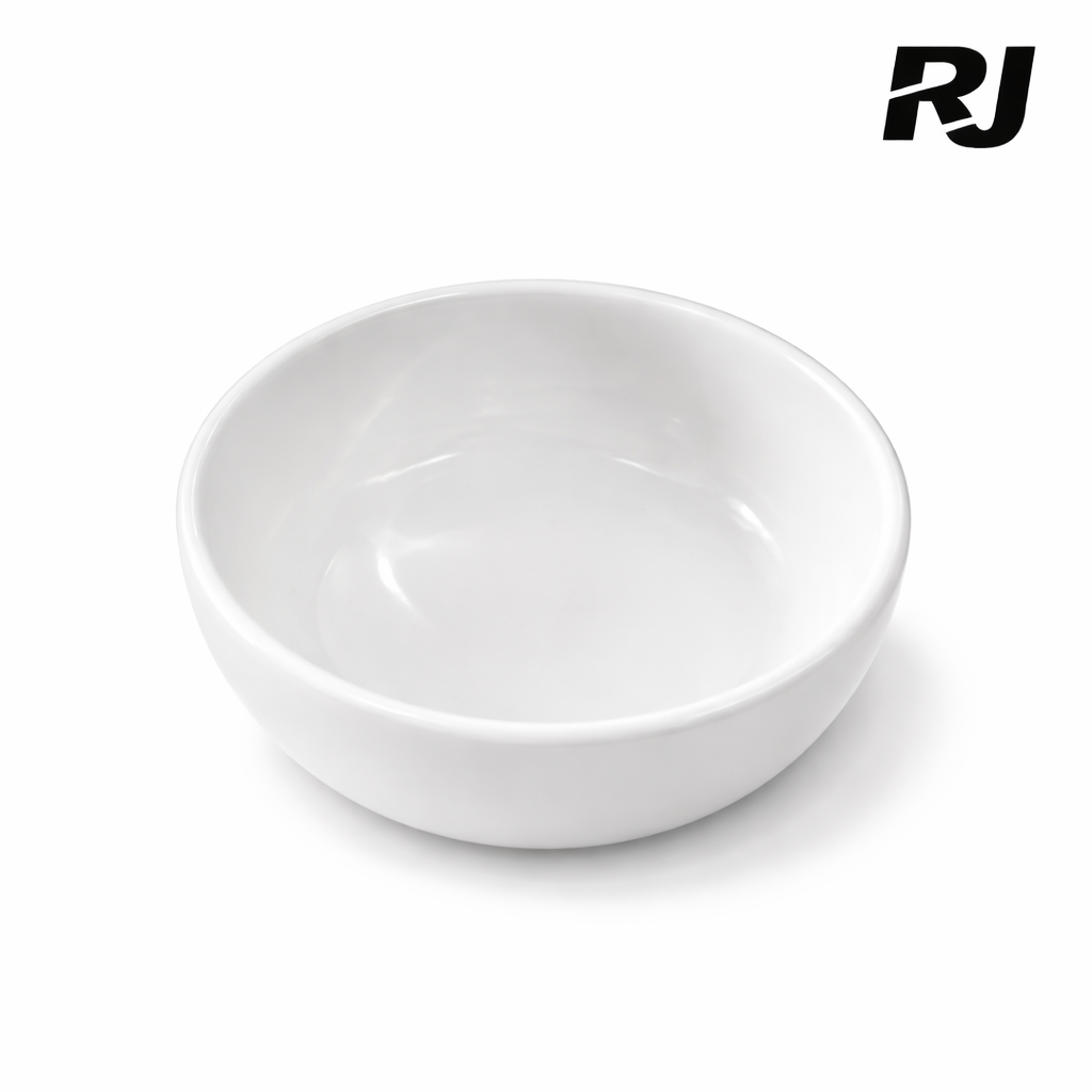 taza de melamina blanca redondo 5pulg
