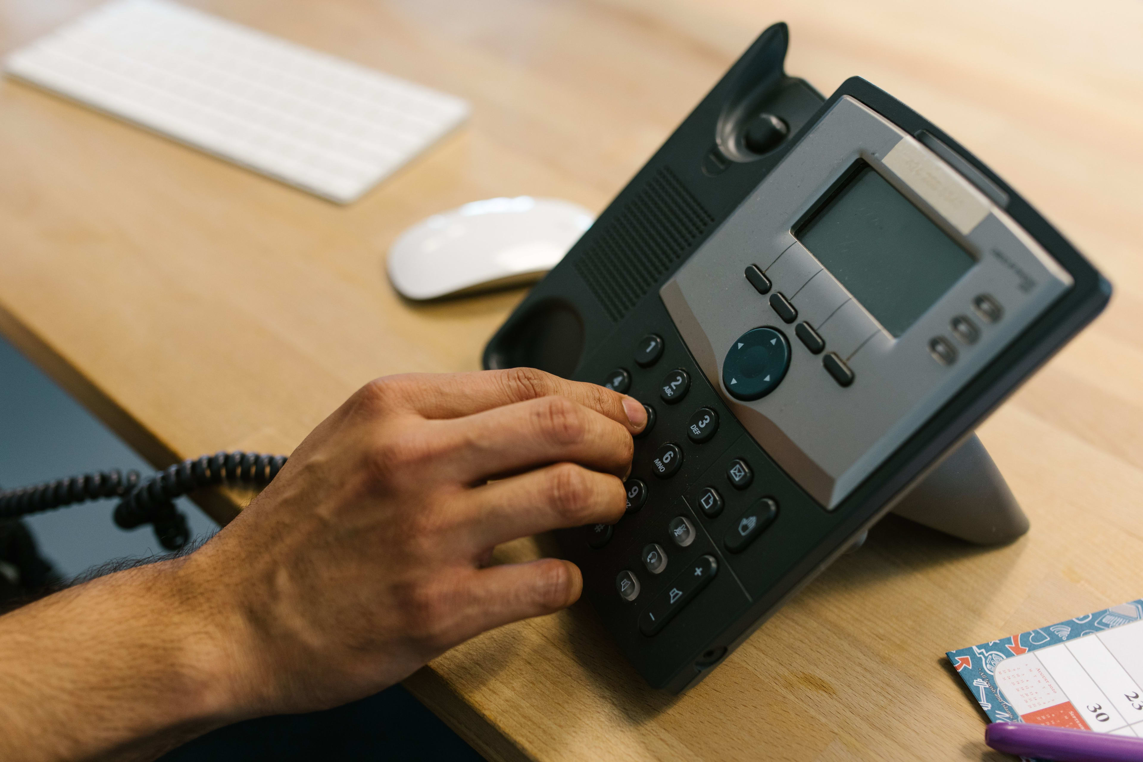 Telecom call center agents at work