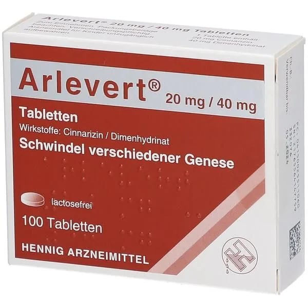 Arlevert Sinnarizin/Dimenhidrinat 20 mg/40 mg Tablet