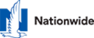 An eagle in front of the letter N, Nationwide logo