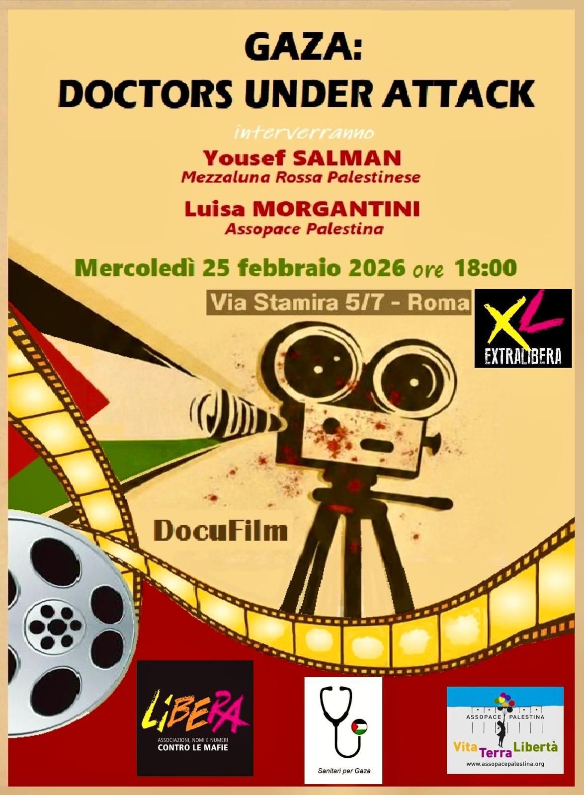 Proiezione del DocuFilm “Gaza: Doctors Under Attack”