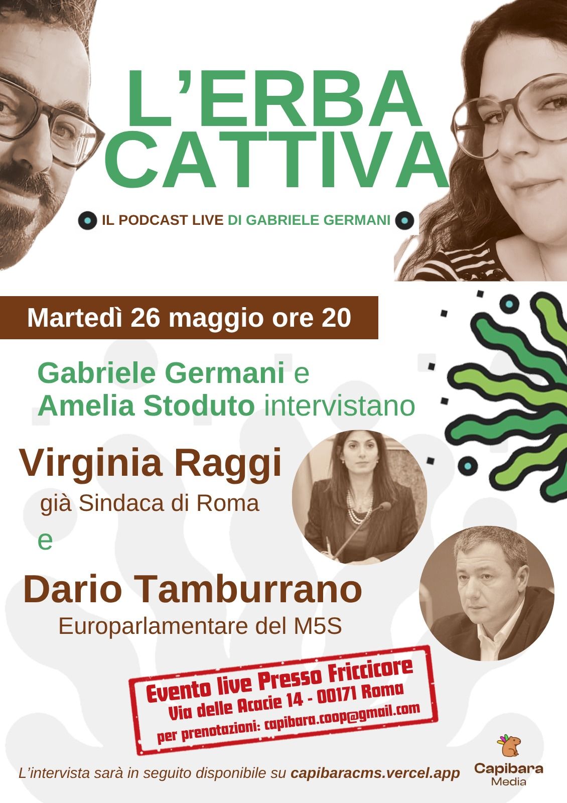 L'Erba Cattiva | con Virginia Raggi e Dario Tamburrano