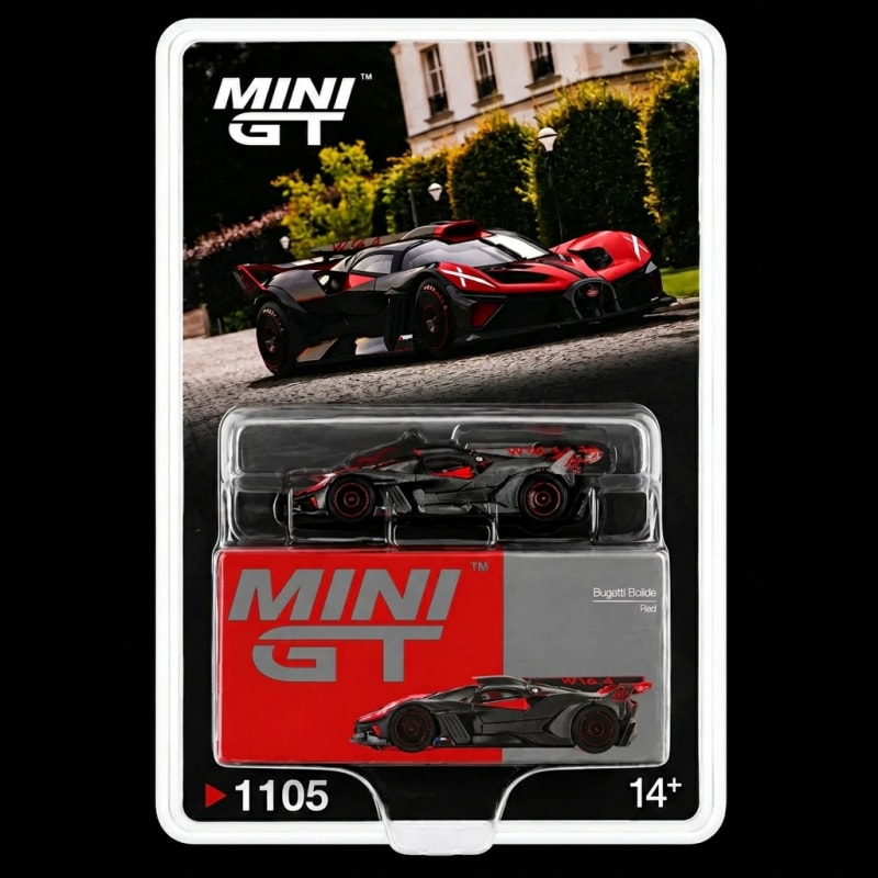 Mini GT- 1105 Bugatti Bolide Red - (Blister Pack)