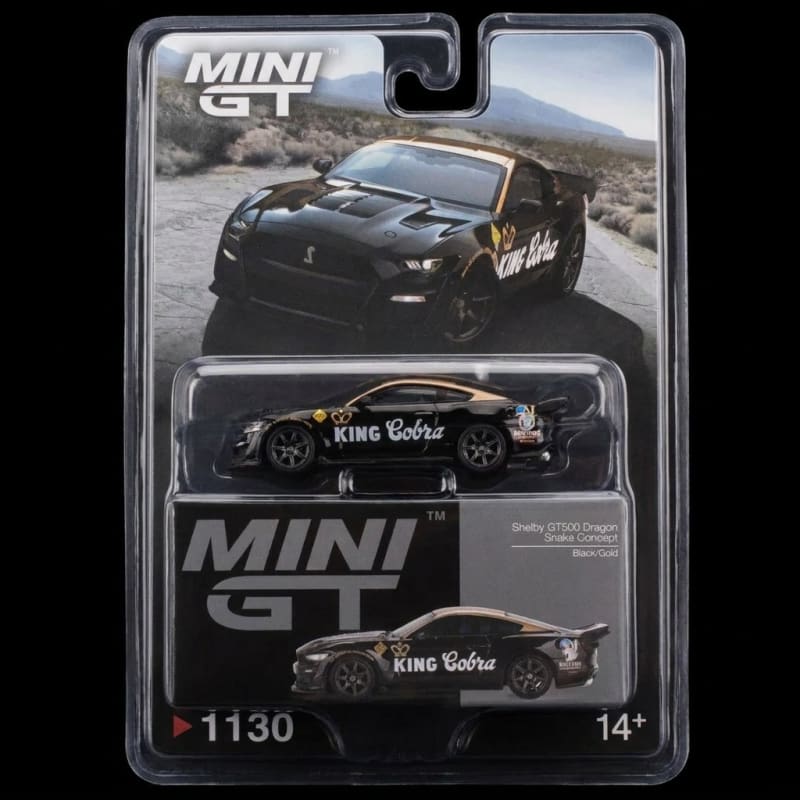 Mini GT - 1130 Shelby GT500 Dragon Snake Concept Black/Gold - (Blister Pack)