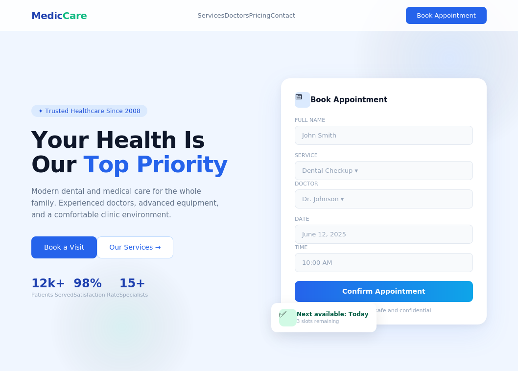 Medical Clinic Website Starter