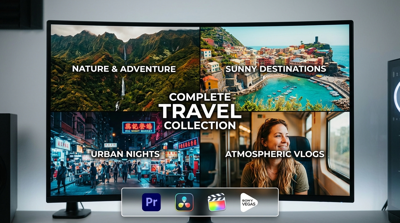 Набір LUT Фільтрів Для Travel Влогів