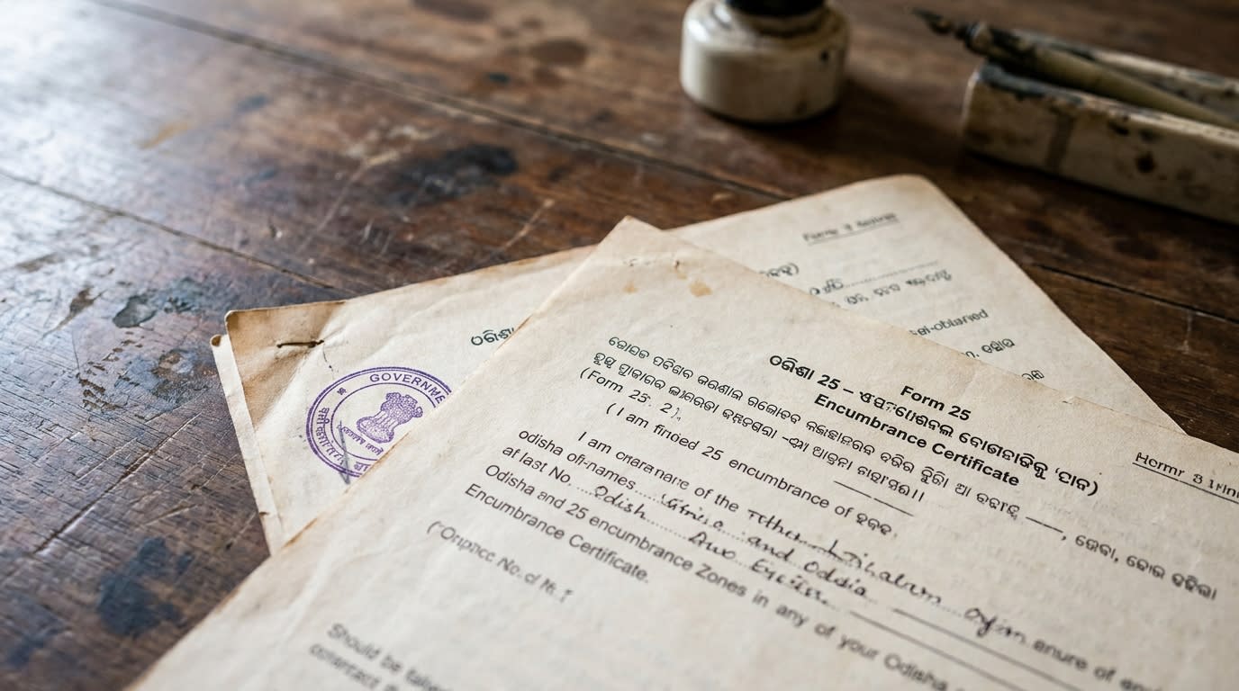 How to Read an Odisha Form 25 Encumbrance Certificate: Field-by-Field Guide for Advocates