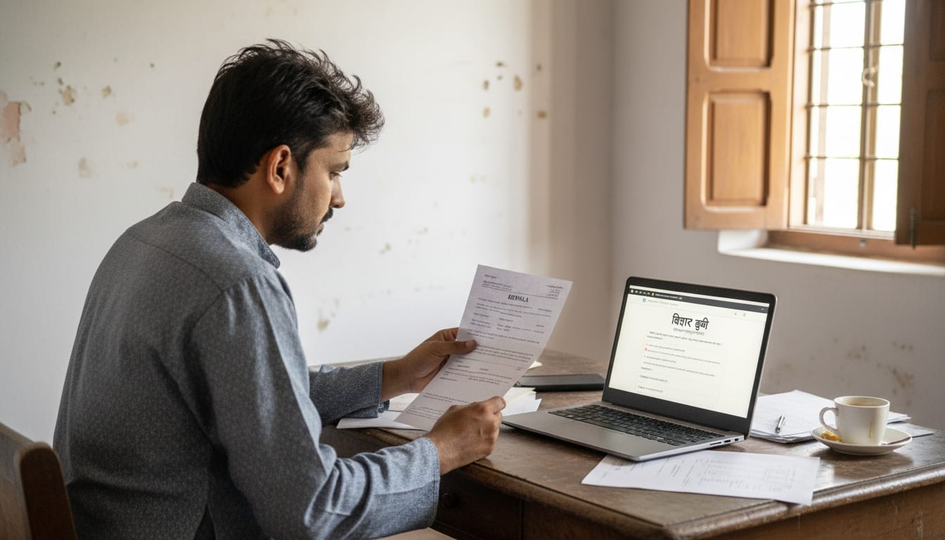 A buyer comparing a registered deed against the digital <a href=